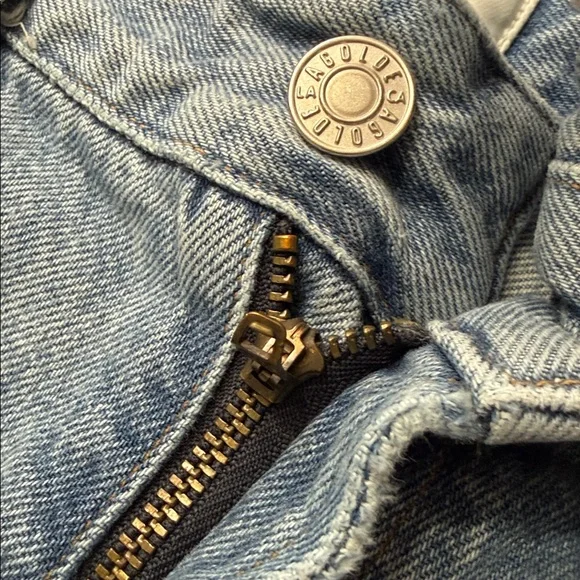 AGOLDE Lettuce Waistband Reworked High Rise Fitted 90s Jeans - Picture 15 of 15